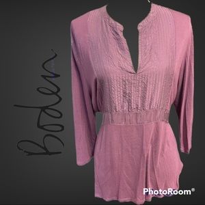Boden | Purple Silk Front blouse size UK 20 US 16